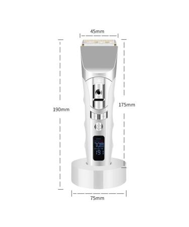 USB Rechargeable Hair Clippers for Men - Electric Beard Trimmer & Hair Cutter with LCD Display - Buy Online on GoSupps.com