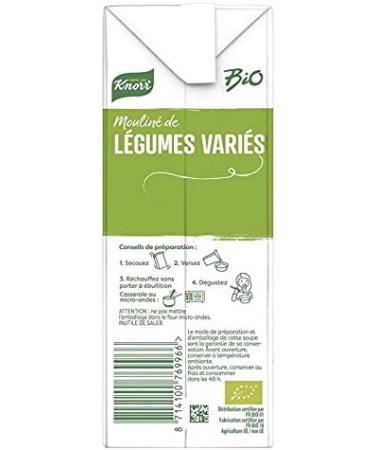 KNORR - Organic Pureed Mixed Vegetables from the Vegetable Garden 1L - Pack of 3 - Buy Online on GoSupps.com