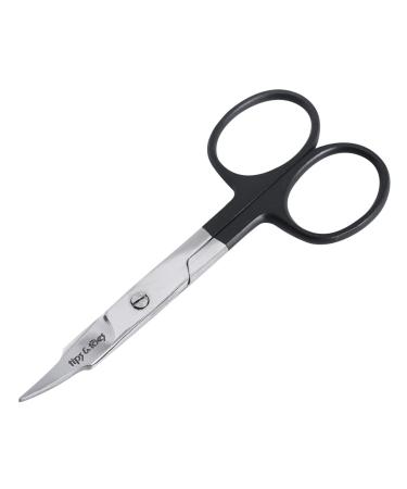 Nose Ear Hair Grooming Scissors Hair Removal Scissor Hair Clippers Eyebrow Eyelash Trimming Scissors Men's Beard Mustache Care Scissors-Hair Cutting Scissors Facial (Black)