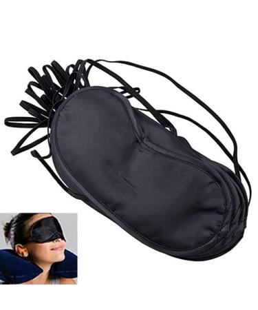 Sinknap 10Pcs/Set Sleep Mask Eye Sleep Shade Cover Blocks Light Reduces Puffy Eyes Block Light Breathable Thickness Shift Work Eye Blackout Cover Sleep Accessory Multi