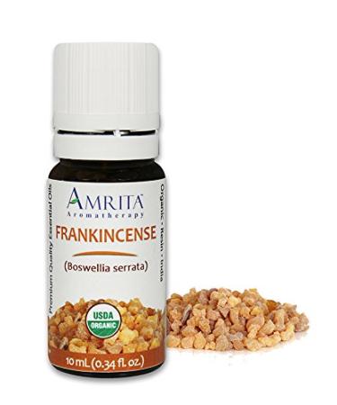 Amrita Aromatherapy Organic Frankincense Essential Oil 100% Pure Undiluted Boswellia serrata Therapeutic Grade Premium Quality Aromatherapy oil Tested & Verified 60ML