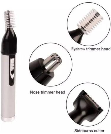 Nose and Ear Hair Trimmer - USB Rechargeable Lighted Groomer for Easy Cleansing | Electric Eyebrow Trimmer for Home & Travel - Buy Online on GoSupps.com