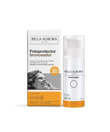 BELLA AURORA BELLA AURORA - Tanning Face Photoprotective SPF 30 50ml for the face high sun protection accelerates natural tanning increases vitamin D levels with melitane and