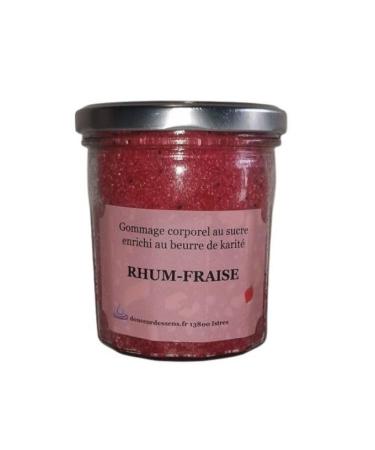 Sugar Body Scrub Strawberry Rum and Shea Butter - Handmade