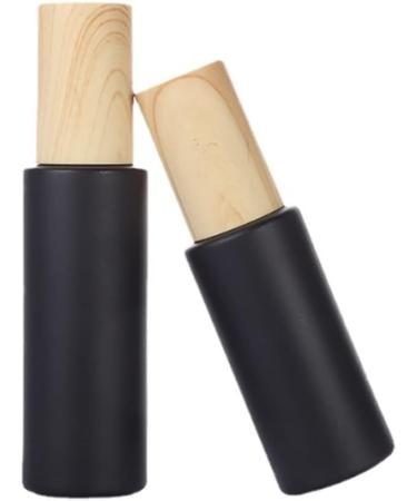 Sybl 2-Piece 50ml Glass Travel Bottles | Litter-Proof Cosmetic Containers | Matt Black Lotion & Essential Oil Dispensers - Buy Online on GoSupps.com