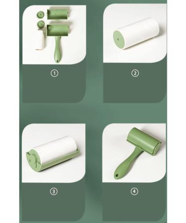 Solid Color Lint Roller - Extra Sticky Pet Hair Remover with 6 Refills | 360 Sheets | Pink Color - Buy Online on GoSupps.com