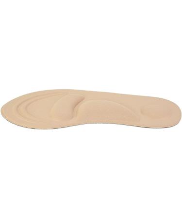 2pcs Memory Foam Shoe Insoles for Women - Beige Arch Support Inserts for Plantar Fasciitis Relief - Medical Grade Cushion Sneakers - Buy Online on GoSupps.com