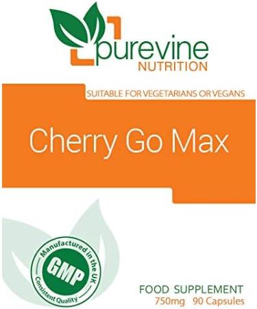 Cherry Go Max Montmorency Cherry 750mg Capsules | UK Made High Strength Sour Cherry Extract - Buy Online on GoSupps.com