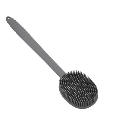 Silicone Back Scrubber for Shower  Bath Back Brush for Shower Silicone Body Brush  Body Washer for Men & Women Exfoliating  with Extra Long Handle  BPA-Free