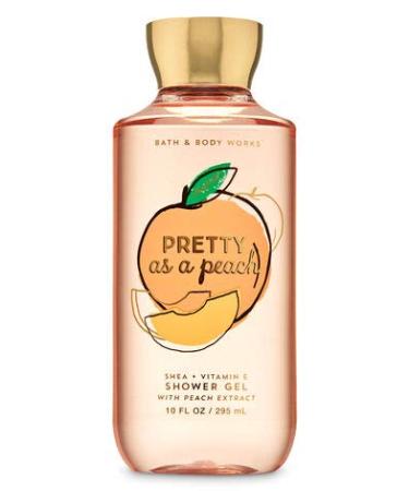 Bath and Body Works Pretty as a Peach Shower Gel 10 Ounce Full Size