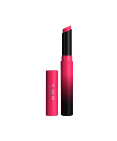 May.belline New York Lipstick Matte Finish Bold Colour Enriched With Jojoba Oil Color Sensational Ultimattes 399 More Magenta 1.7 g