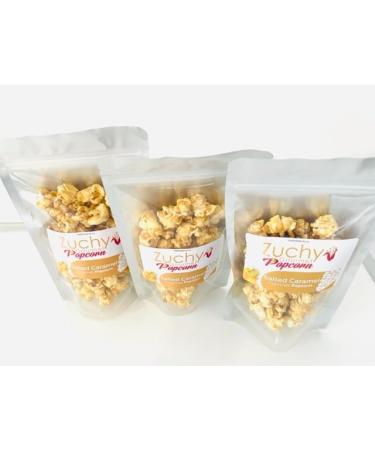 Zuchy Gourmet Popcorn - Bundle Pack of 2. Salted Caramel Gourmet Popcorn. Gluten & GMO free. Suitable for Vegetarians. Natural Ingredients. Air-popped. - Buy Online on GoSupps.com