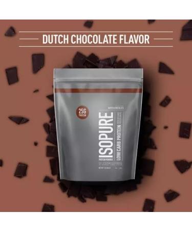 Isolate Pure Low Carb Protein Powder | From 100% Whey Protein Isolate | 25g Protein 110 Calories 1g Carbs | Lactose Free Sugar Free Gluten Free Added Vitamins & Minerals | 14 Servings 1LB (Dutch Chocolate) Dutch Chocolate 1LB - Buy Online on GoSupps.com