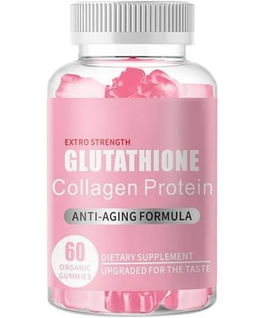 Glutathione Collagen Gummies, Glutathione Collagen Glow Gummies for Dark Spot, Collagen Glutathione Whitening Gummies, for Skin Care, from Korea (Pack of 1)