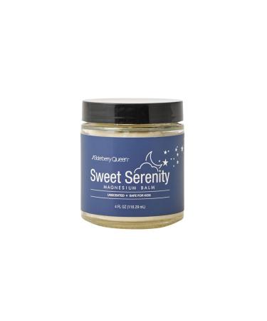 Elderberry Queen Sweet Serenity Magnesium Balm for Sleep 4 oz Kid Safe (Unscented)
