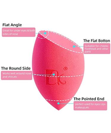 DOLOVEMK 10 Pcs Sponge Makeup Brushes Puff Egg - Premium Beauty Foundation & Powder Applicators for Flawless Skin - Buy Online on GoSupps.com