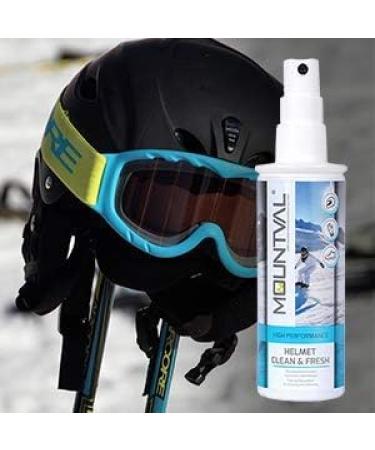 Mountval Helmet Cleaner & Disinfectant - Refreshing Clean & Fresh Formula 100ml (3.4 fl. oz) - Ideal for All Helmets International Shipping Available - Buy Online on GoSupps.com