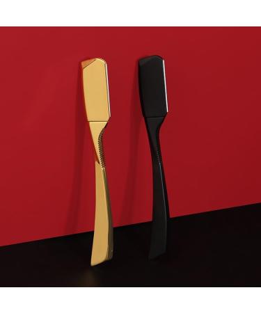 Premium Golden Straight Shaft Razor for Men - Retro Manual Zinc Alloy Barber Razor - International Shipping Available - Buy Online on GoSupps.com