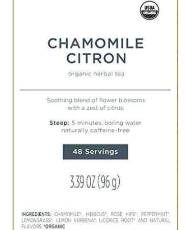 Tea Fort BULK PACK Chamomile Citron Herbal Tea 48 Handcrafted Pyramid Tea Infusers by Tea Forte - Buy Online on GoSupps.com