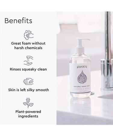 Puracy Organic Lavender & Vanilla Hand Soap Refill - 48oz Moisturizing Gel - Natural Liquid Soap for Soft Skin - Buy Online on GoSupps.com