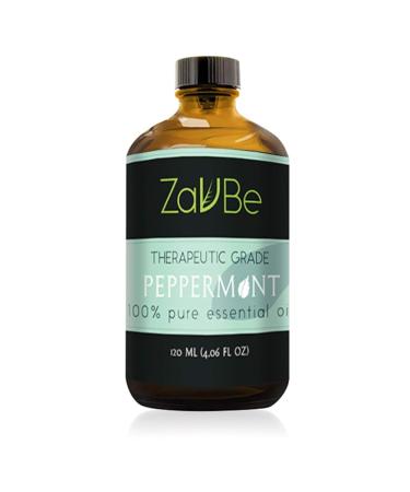 MABUA Pure Peppermint Essential Oil Natural Undiluted Therapeutic Grade for Aromatherapy Diffusers Scalp 4 fl. oz.