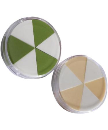 Set of 2 triangle make-up sponge make-up powder puff make-up for the face face sponge face powder make-up wedges powder dry touch wet and dry - Buy Online on GoSupps.com