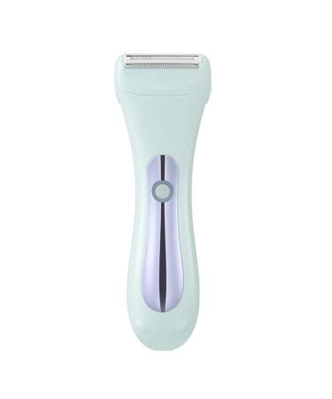 BTuregsau 2in1 Electric Bikini Trimmer for Women Electric Shaver Wet/Dry Shaver for Hair Removal From Pubic Area Face Legs Blue