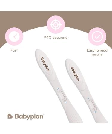 Pregnancy Test Midstream Babyplan 5-Pack - Early Detection (HCG 10mIU) - Hygienic & Easy-to-Use Long Stick Tests for Baby Planning - Buy Online on GoSupps.com