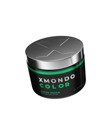 XMONDO Color Super Green Hair Healing Semi Permanent Color - Vegan Formula with Hyaluronic Acid to Retain Moisture Vegetable Proteins to Revitalize Hair and Bond Building Technology 8 Fl Oz 1-Pack