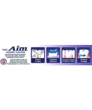 Aim Tartar Control Anticavity Fluoride Toothpaste Gel - 5.5oz (Pack of 2) - Oral Care Set - Buy Online on GoSupps.com