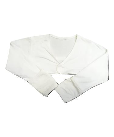 EDENSWEAR Zinc-Filled Rayon Eczema Face Anti-scratch Sleeve Cover Vest (6Months White) White 6 Months