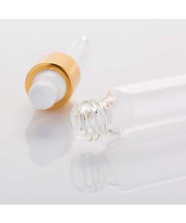 Healifty 50pcs Glass Bottles with Glass Eye Dropper Dispenser for Essential Oils Perfumes Lab Chemicals Cosmetics Bottles Golden 5ml - Buy Online on GoSupps.com