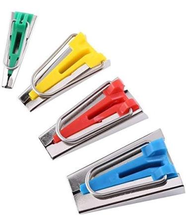 Yosoo Fabric Bias Tape Maker Awl Kit Set - Sewing Quilting Binding Tool Guide Strip - 6/12/18/25mm - 6pcs - Buy Online on GoSupps.com