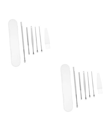 Hemoton 8 Sets Ear Pick Tool Ear Spoon Ear Wax Scraper Ear Pick Wax Remover Kids Tools Baby Ear Pick Earwax Removal Spoon Ear Wax Tool Ear Wax Scoop Cleaner Child Stainless Steel