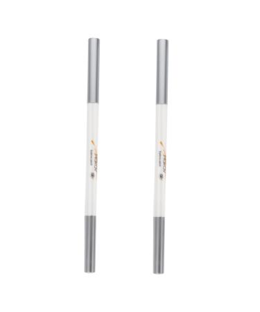 FOMIYES 2pcs Double-headed Waterproof Eyebrow Pencil Eyebrow Pen Eyeliner Pencils Makeup Tool Wild 1 count (Pack of 1) Assorted Color
