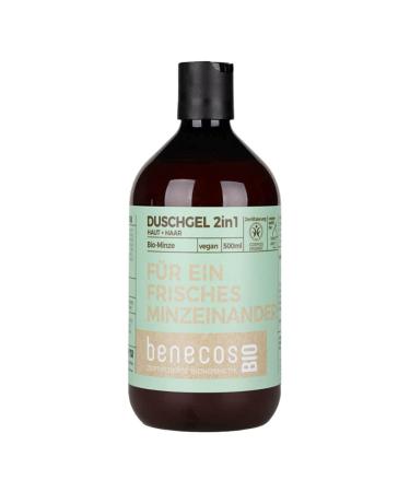 benecos Benecos 2-in-1 Shower Gel for Skin and Hair Mint 500 ml