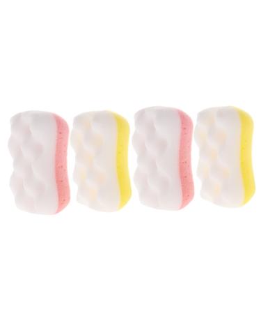 Beaupretty Body Scrubber Sponge 4pcs Suits Bath Scrubber Skin Care Sets Bathing Mesh Sponge Women Sets Shower Puff Sponges Loofah Cushion Tool Massage Puff Ball Bath Sponge