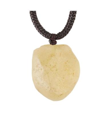Real Rough Libyan Desert Glass Tektite Golden Libyan Desert Glass Crystal Necklace Irregular Shape