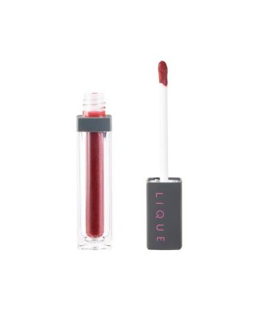 LIQUE Cosmetics Lip Gloss  Non-Sticky  Vegan Formula Infused with Pigment & Ultra-Fine Shimmer  Catfight  0.22 Fl Oz.