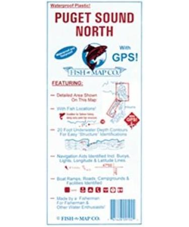 Fish-N-Map Puget Sound North: Detailed Fishing Map for Northern Puget Sound Area - Buy Online on GoSupps.com