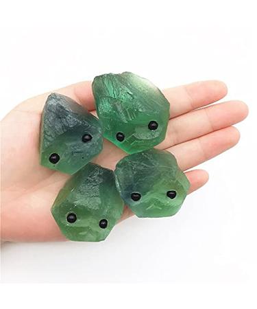Crystal Rough Beautiful 1PC Natural Green Fluorite Quartz Hedgehog Ornaments Hand Carved Crystal Stones Gifts Natural Quartz Crystals