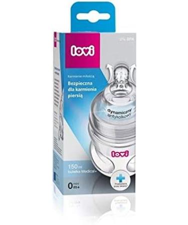 LOVI Anti-Colic Baby Feeding Bottle 150ml with Dynamic Teat | Super Air Vent System | Protects Sucking Reflex | Medically Tested - Buy Online on GoSupps.com