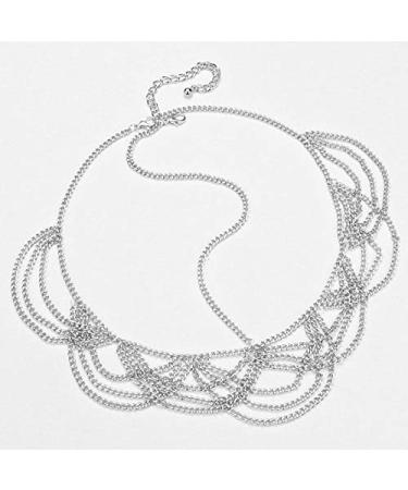 Gold Multi Layer Hair Jewelry Head Chain for Women and Girls - Silver Forehead Headband - Buy Online on GoSupps.com