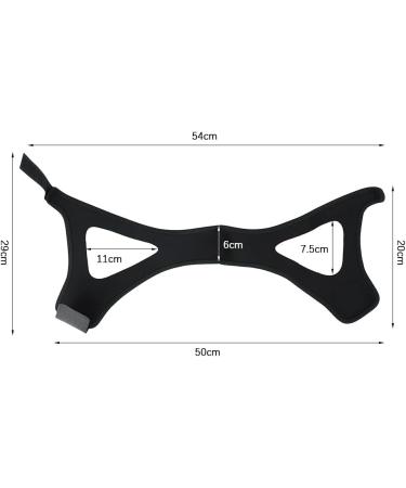 Anti Snoring Chin Strap - Effective Stop Snoring Device for Men and Women - Breathable & Adjustable - Snore Reduction Solution - Better Sleep - Black - Buy Online on GoSupps.com