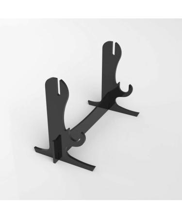 LEILIN Acrylic Samurai Sword Stand - Two-Layer Desktop Katana Holder in Black - Buy Online on GoSupps.com