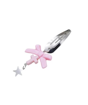 hgnxa Crossed Bowknot BB Clip Hairpin Cute Barrette Love Heart Hair Clip Fashion Hairpin Headwear Girl Hair Accessoires