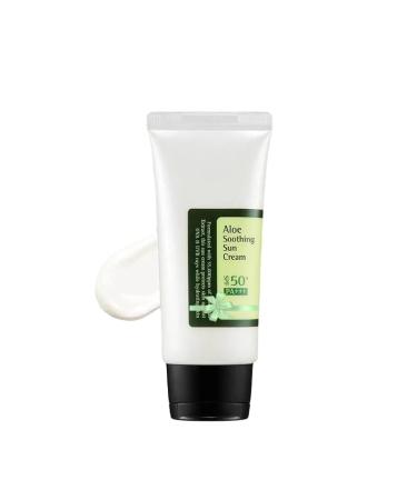 Aloe Soothing Sun Cream 50ml No White Cast Lightweight No Sticky Feeling Korean Skincare Facial Moisturizer Korean Sunscreen All skin Types Sunscreen