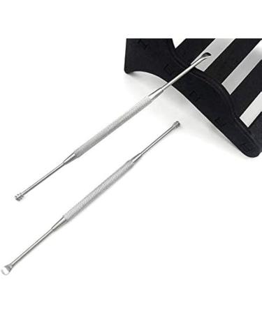 Portable Double-ended Stainless Steel Earpick Spoon | Ear Wax Removal Cleaner & Ear Care Tool Kit | Personal Care Beauty Products - Buy Online on GoSupps.com