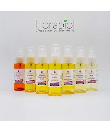 Organic Castor Vegetable Oil - 50 ml - Florabiol Certified Organic by Ecocert Cosmos Organic 1st Cold Pressed - Buy Online on GoSupps.com