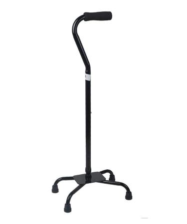 Four-Foot Aluminum Walking for The Elderly Cane Crutches Black